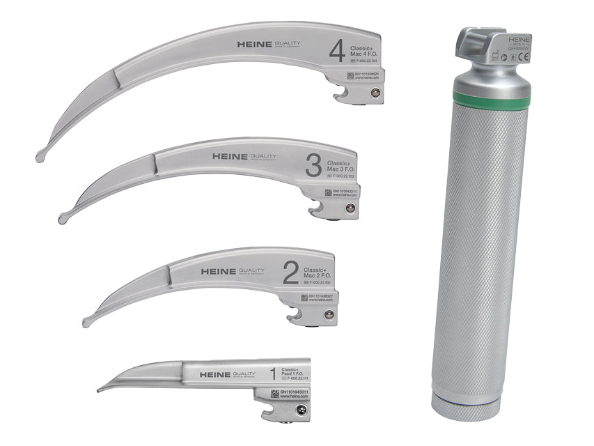 HEINE CLASSIC+ LED Laryngoscop Set - 4 lame - F-120.18.860