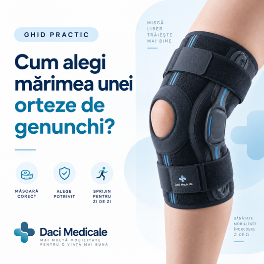 Ghid practic pentru alegerea marimii unei orteze de genunchi