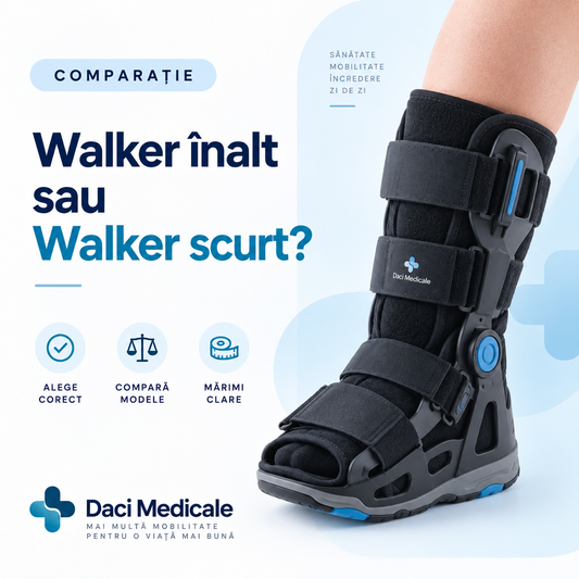 Comparatie intre walker inalt si walker scurt