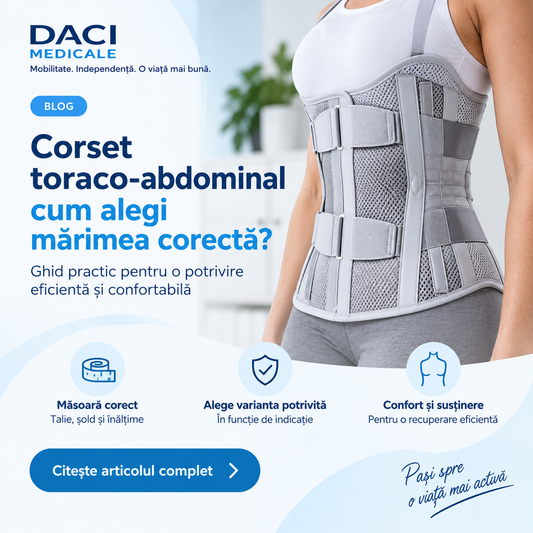 Ghid pentru alegerea marimii unui corset toraco-abdominal
