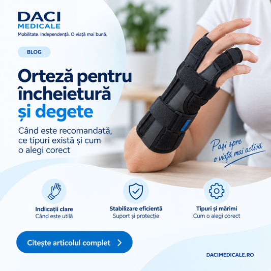 Ghid pentru alegerea unei orteze pentru incheietura si degete
