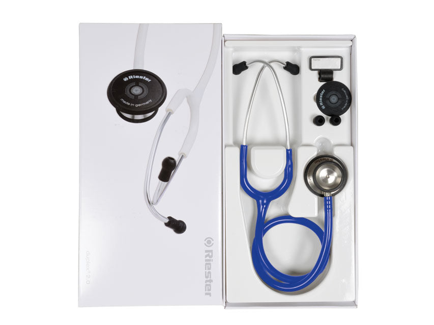 RIESTER DUPLEX 2.0 S/S STETHOSCOPE - adult - blue