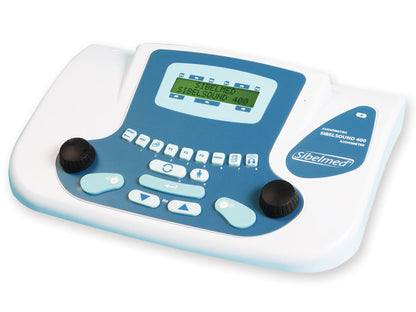 SIBELSOUND 400‑SUPRA Audiometru clinic – aer, os, mască, teste supraliminare, software W50