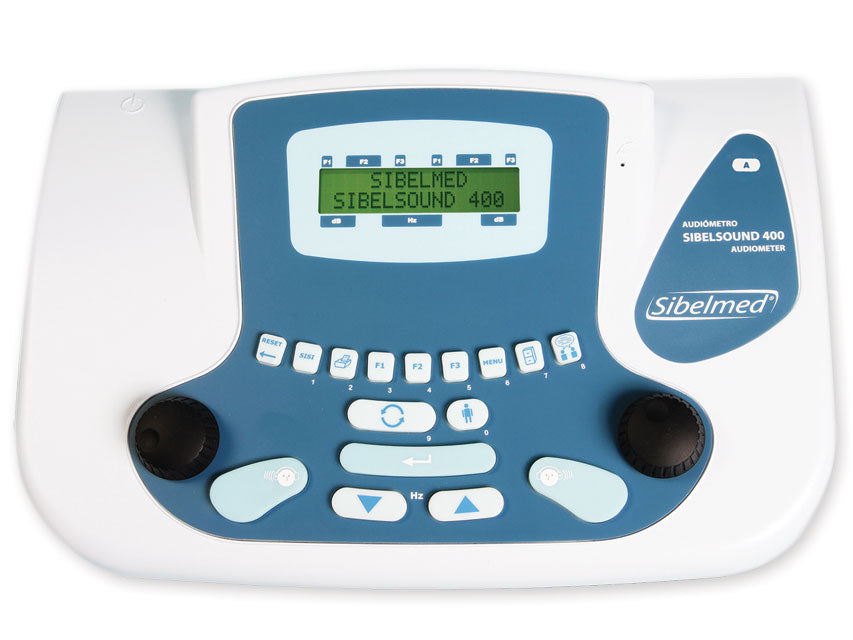 SIBELSOUND 400‑SUPRA Audiometru clinic – aer, os, mască, teste supraliminare, software W50