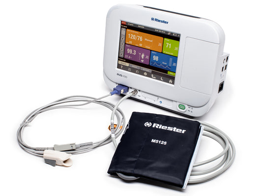 RIESTER RVS-100 Monitor multiparametric cu ecran tactil de 8"
