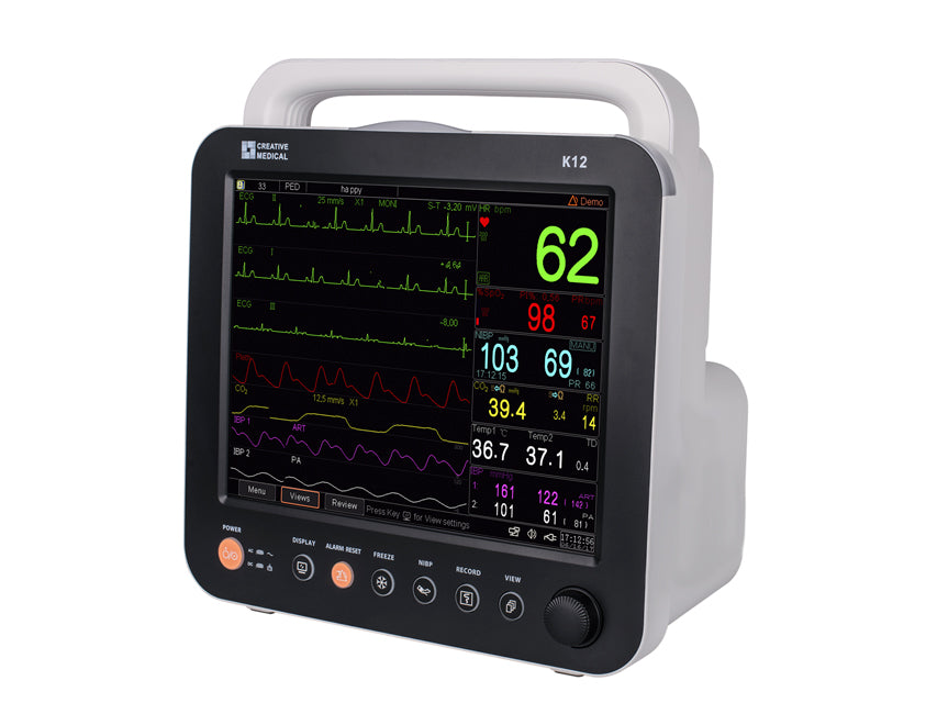 GIMA K12 Monitor multiparametric – 12" cu 5 lead ECG