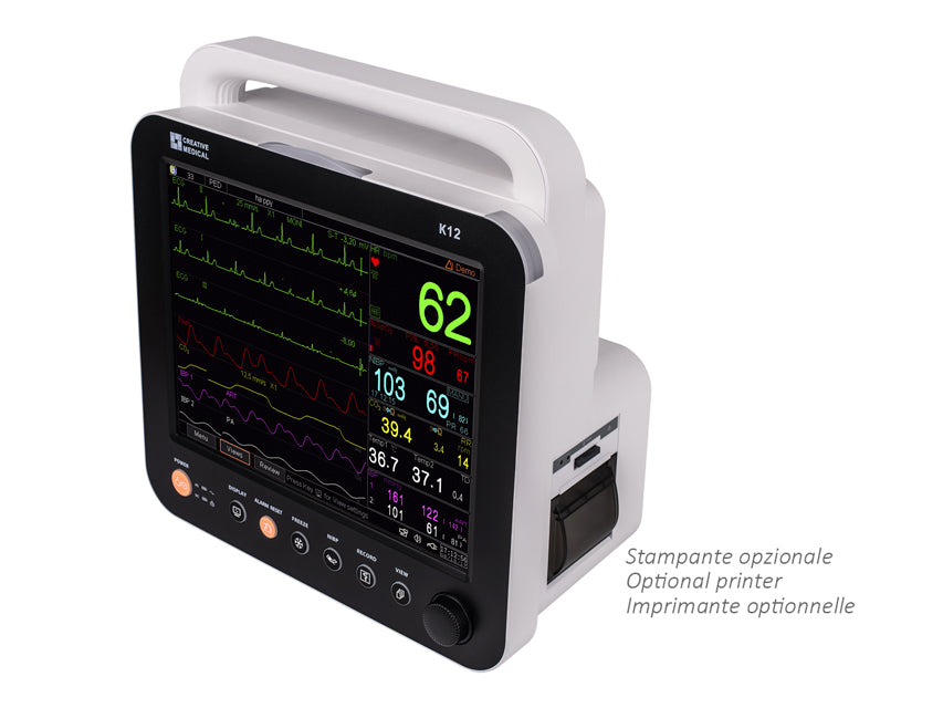 GIMA K12 Monitor multiparametric – 12" cu 5 lead ECG