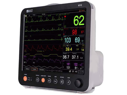 GIMA K15 TOUCHSCREEN MONITOR MULTIPARAMETRIC 15" cu 5 lead ECG