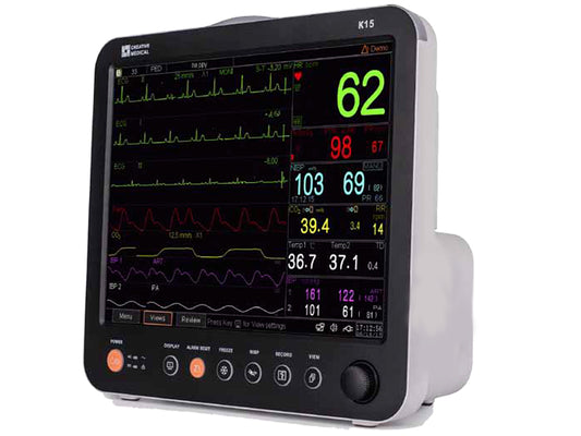 GIMA K15 TOUCHSCREEN 2 IBP + EtCO2 – Monitor multiparametric cu ecran tactil de 15"