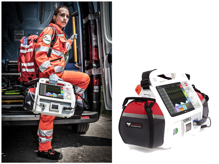 RESCUE LIFE 9 AED Defibrilator cu temperatură – Italiană