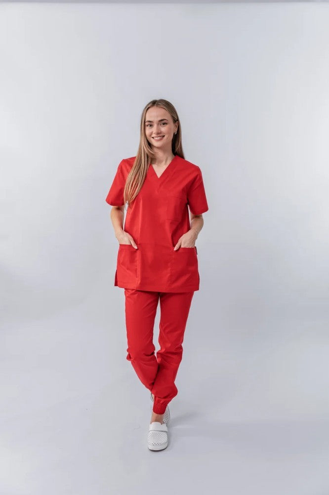 Bluză medicală Masstex Clio – Roșu 201