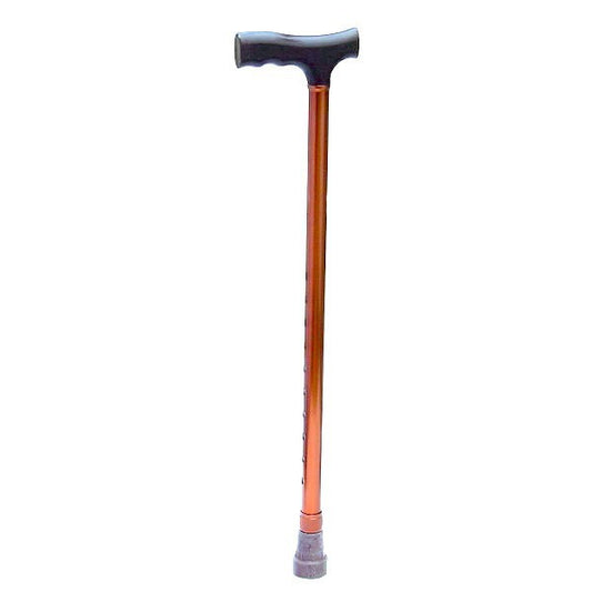 Baston ortopedic, din aluminiu culoare maro, reglabil in inaltime RX9201