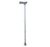 Baston ortopedic aluminiu argintiu reglabil in inaltime RX592