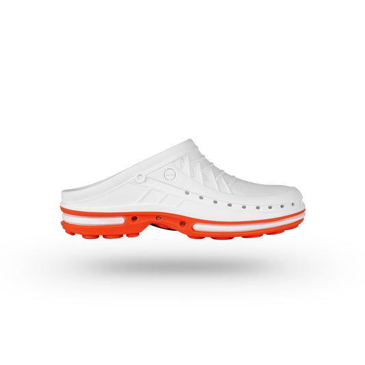 Sabot profesional WOCK CLOG 01 alb-portocaliu
